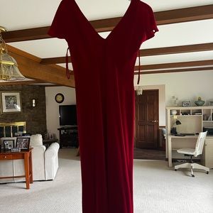 Jones New York red tea length dress size 8P